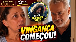 Quem Ama Cuida Resumo Capítulo: Ademir Aterroriza Elisa e Heitor Reaparece Vivo
