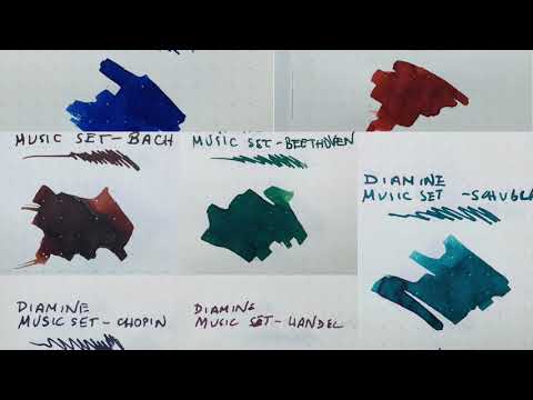 Diamine Music Ink Set - Sample Package from Pulp Addiction