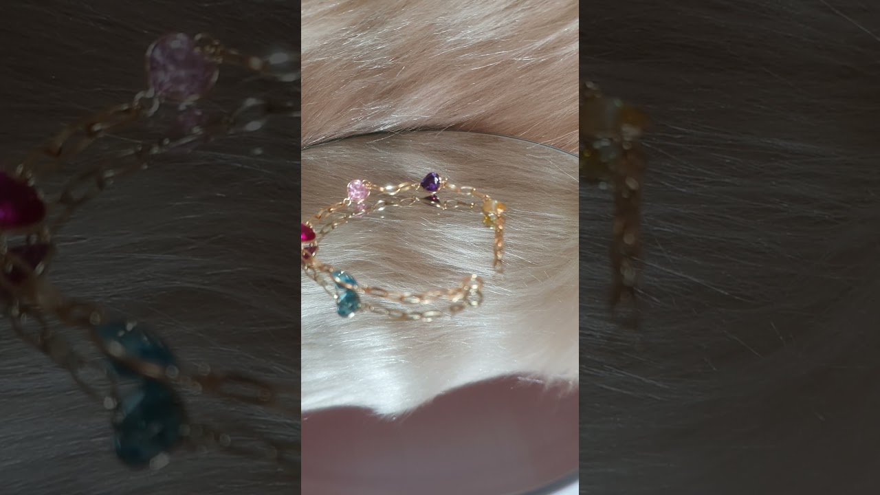 Watch Now Pulseira feminina de ouro 18K reforçada com pedras zircônias 5mm Pulseira feminina de ouro 18K reforçada com pedras zircônias 5mm