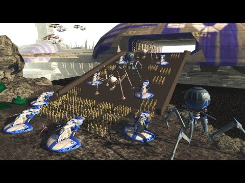 Full-Scale CLONE WARS Military INVASION! - Men of War: Star Wars Mod Battle Simulator