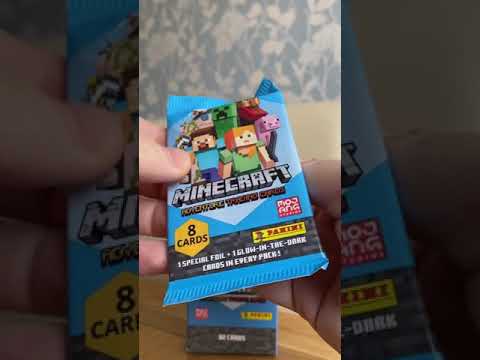 MINECRAFT ADVENTURE TRADING CARDS UNBOXING #shorts