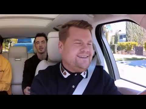 When you look me in the eyes - Jonas Brothers ft James Corden ( Carpool Karaoke)