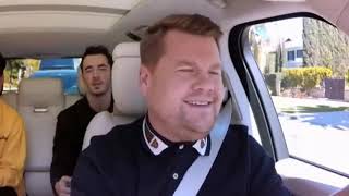 When you look me in the eyes - Jonas Brothers ft James Corden ( Carpool Karaoke)
