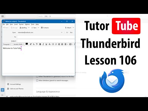 Thunderbird Lesson 1 Setting Up Thunderbird