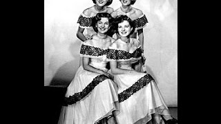 Early Chordettes  - Lonesome - That&#39;s All (c.1951).