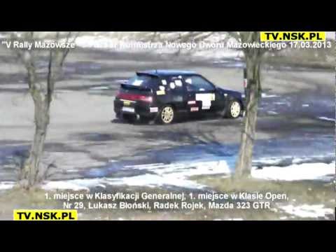 tv.nsk.pl 2013-03-17 V Rally Mazowsze Nowy Dwór Maz., 29, Błoński, Rojek, 1m w gen, 1m w open