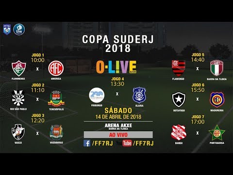 AO VIVO - 1ª Rodada - Copa SUDERJ