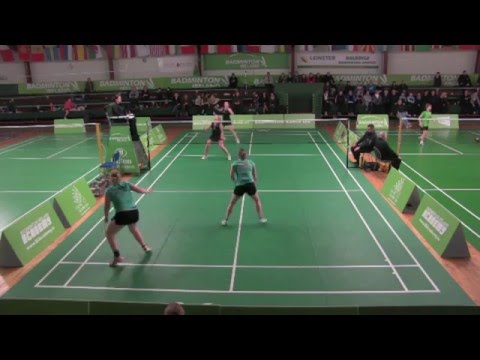 Carlton Irish Nationals Senior Championships - WD - F - F.Glennon/P.Glennon v S.Chambers/J.King