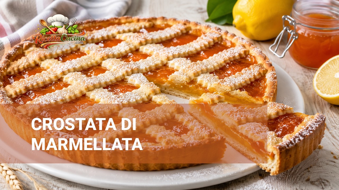 Anteprima video di Crostata di Marmellata | Ricetta Facile con Pasta Frolla all’Olio