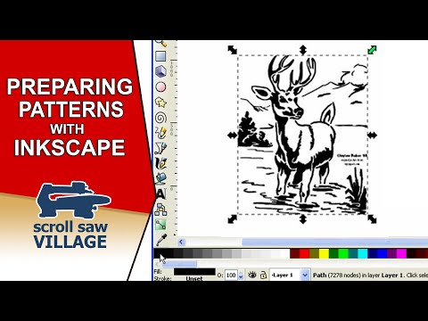 Preparing A Scroll Saw Pattern For Printing With Inkscape