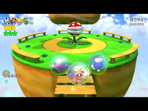 Super Mario 3D World (4 player Co-Op) World 1