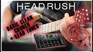 HEADRUSH pedalboard - clean, crunch and lead tones