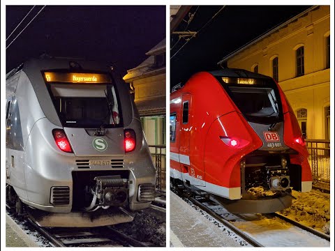Letzte Fahrt S4 Leipzig - Hoyerswerda (bei Schneefall)