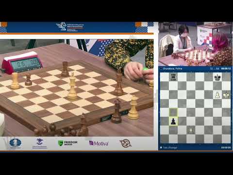 Tan Zhongyi vs. Polina Shuvalova | 2022 FIDE World Blitz Championship | Round 6