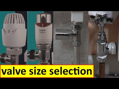 How to check radiator valve size