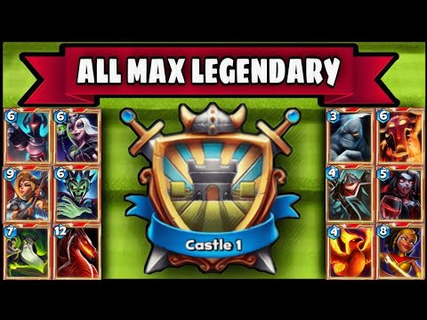 All Max Legendaries in one deck in castle1 |Troll in Castle 1| #trollcastle1#castlecrush#kevingaming