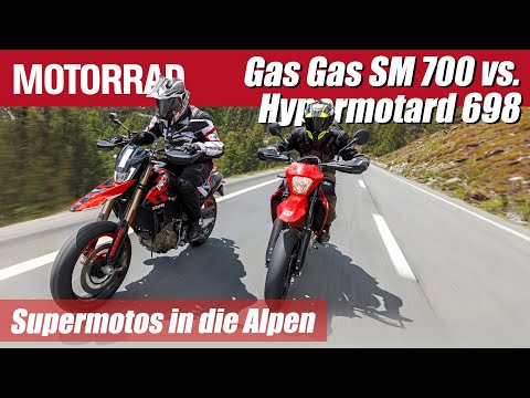 Ducati Hypermotard 698 Mono RVE vs. Gas Gas SM 700 | Supermoto - Alpen Masters 2024
