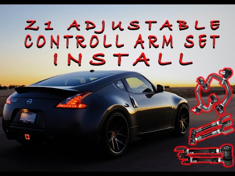 My 370z gets fully adjustable control arms