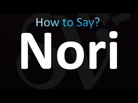 How to Pronounce Nori