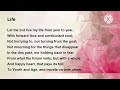 10th Std Unit 1 LIFE Memory Poem In Yet Another Mini Tune