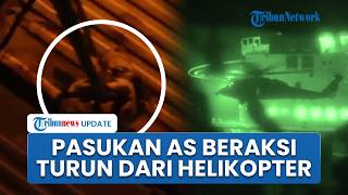 AS Rilis Video Penyitaan Kapal Kargo Iran di Teluk Oman, Pasukan Turun dari Helikopter Pakai Tali