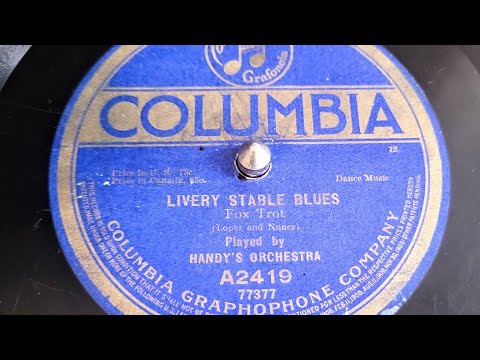 W.C. Handy's Orchestra. Early Jazz - Livery Stable Blues. Recorded September 24 1917