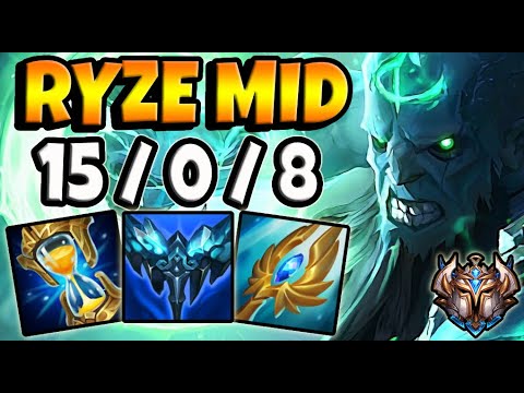 Ryze vs Twisted Fate [ MID ] Lol Korea Challenger Patch 11.24 ✅