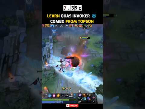 Learn Topson’s Quas-Facer Invoker Combo with Aghanim — 7.39c  #invokercombo #topsoninvoker