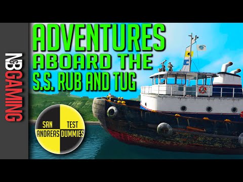 GTA5 -  The S.S. Rub and Tug  - San Andreas Test Dummies Ep. 56 - GTA5 Funny Moments and Stunts