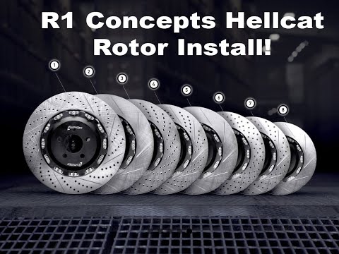 Installing My NEW R1 CONCEPTS ROTORS on my HELLCAT!