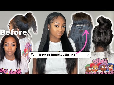 EASY Clip-In Hair Extensions for Short Thin Hair:...