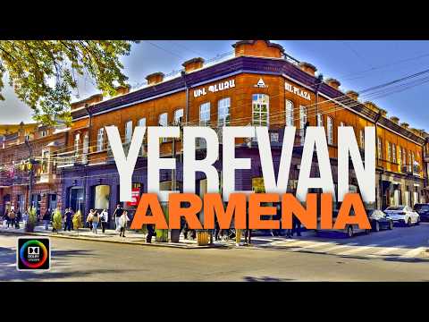 A Sunny Day Walk Through Yerevan’s Heart | Tigran Mets to Baghramyan Ave | 4K HDR DolbyVision