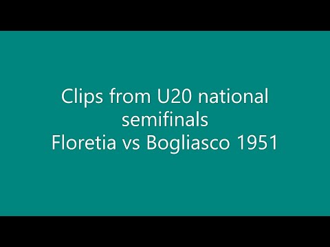 U20 national semifinals. RN Florentia - Bogliasco 1951