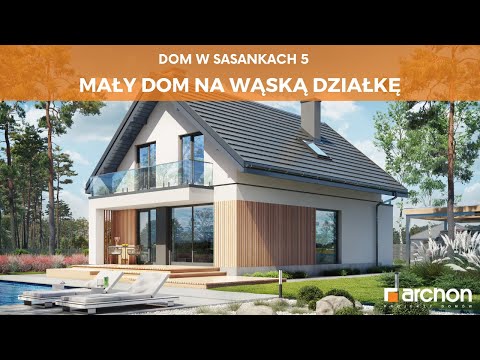 Dom w sasankach 5 – Dom idealny na wąską działkę I ARCHON+ Projekty Domów