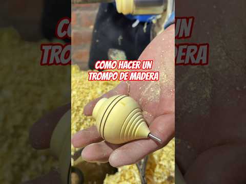 COMO HACER UN TROMPO DE MADERA - PASO A PASO #arte #artesania #trompo #arequipa #torneria
