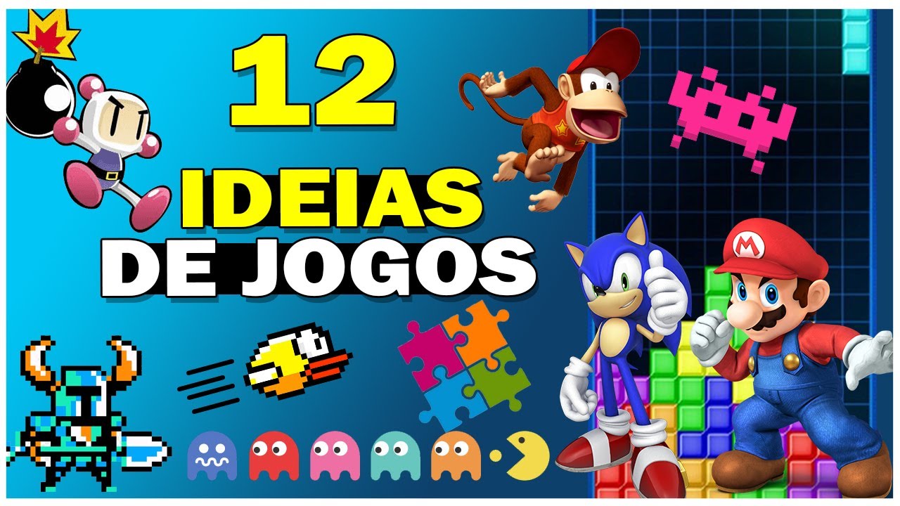 12 IDEIAS DE JOGOS PARA VOCÊ DESENVOLVER (COM TUTORIAIS)