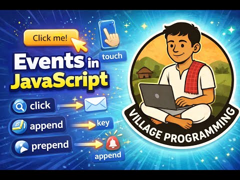 Events In Javascript Click Input Submit Events Villageprogramming Javascripttutorial