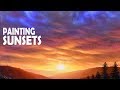 How to Paint a Gorgeous Sunset | Acrylic Painting