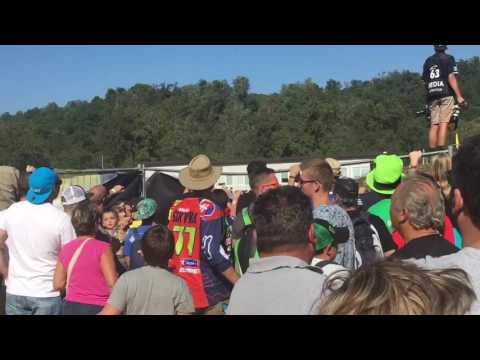 Jason Anderson gets landed on at the Motocross of Nations!