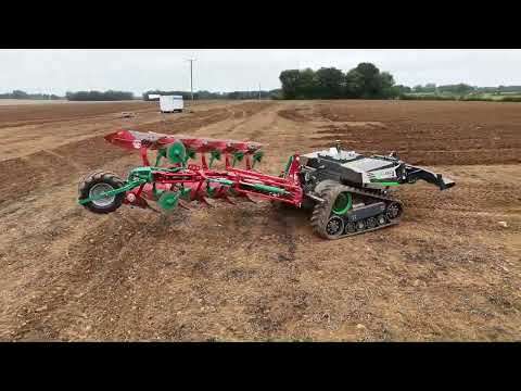 Reversible ploughing demo with AgBot T2 - Tillage Live Event UK