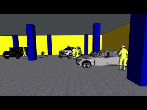 Med Car Wash 3D Design