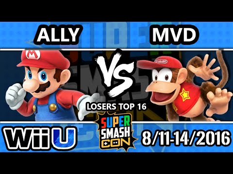 SSC 2016 SSB4 - Ally (Mario) Vs. PG | MVD (Diddy) - Smash 4 - Smash Wii U