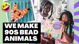 We Make 90s Bead Animal Keychains | Using Pony Beads to Make Cool Keychain Patterns