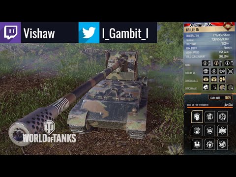 12.4K Direct Damage feat. Grille 15: Personal Record: WoT Console - World of Tanks Console