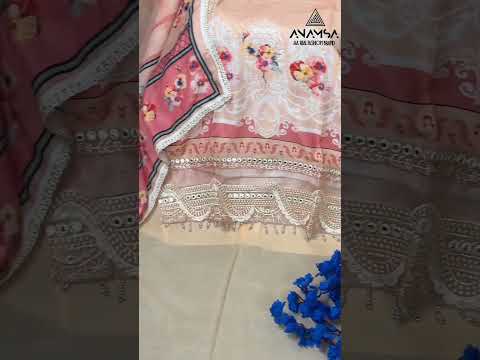 Anamsa 239 Pure Muslin Cotton Wholesale Pakistani Suit – product video thumbnail