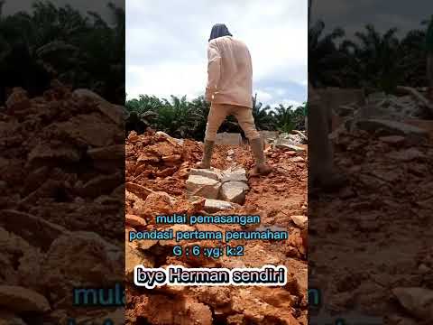 herman mulai star pemsangan pondasi pertama perumahan G:6