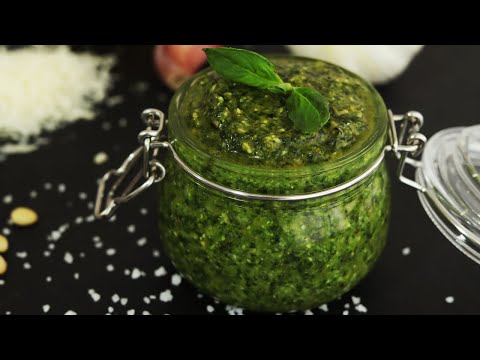 😋 Cómo Hacer SALSA PESTO ► La Auténtica Receta Casera ITALIANA