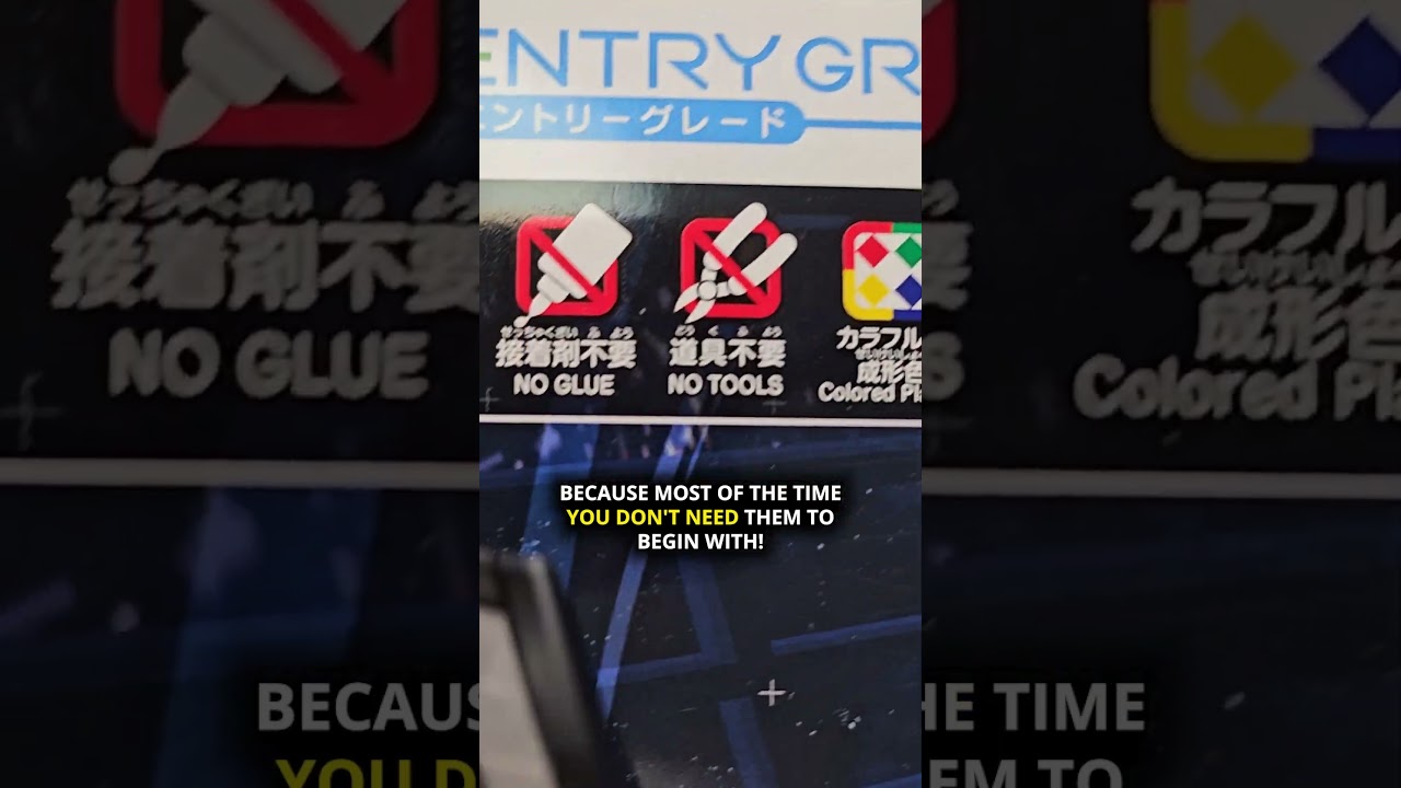 Building Gunpla without Tools is THE RIGHT THING!