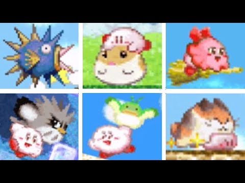 Kirby's Dream Land 3 - All Abilities & Animal Friends