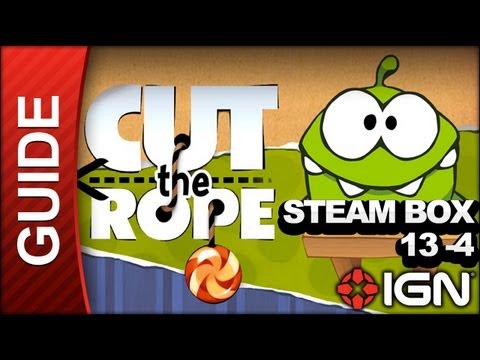 Cut the Rope - Steam Box 3-Star Walkthrough - Level 13-4